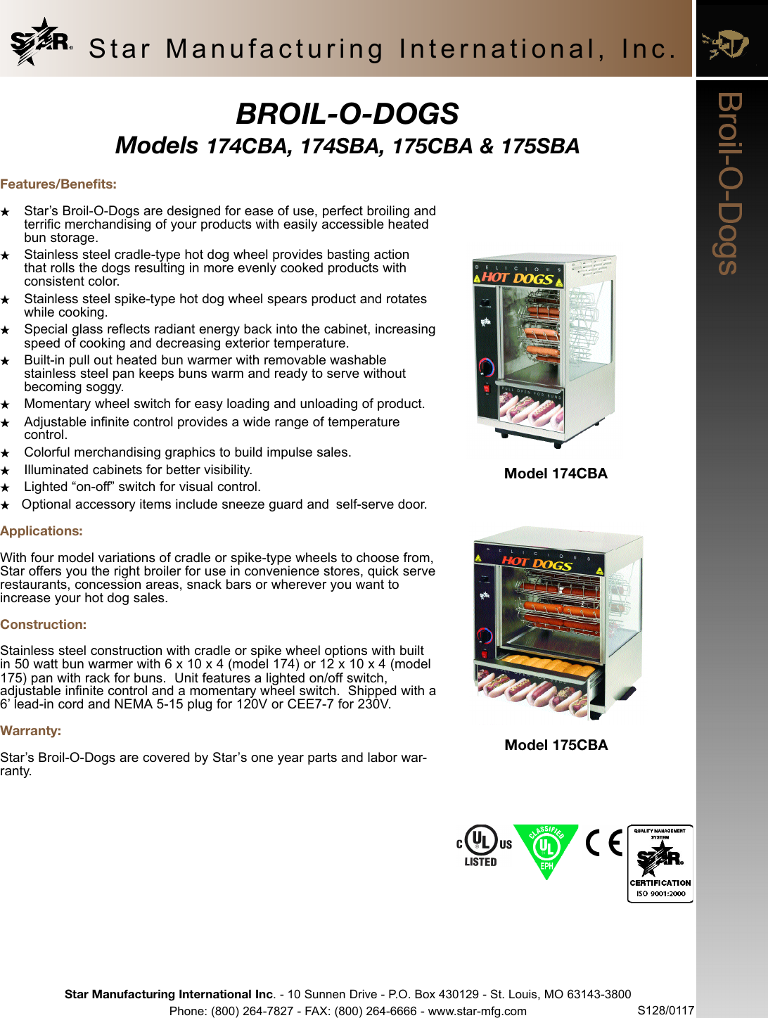Page 1 of 2 - Star-Manufacturing Star-Manufacturing-174Cba-Users-Manual- 174CBA  Star-manufacturing-174cba-users-manual