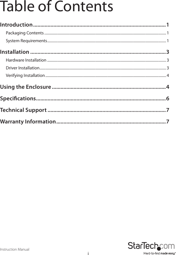 Page 3 of 11 - Star-Tech-Development Star-Tech-Development-Sat3510Bu3-Users-Manual- Star-tech-development-sat3510bu3-users-manual