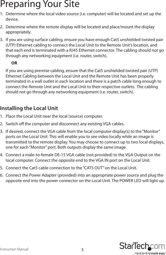Page 6 of 12 - Star-Tech-Development Star-Tech-Development-Webcam-St121Utp-Users-Manual-  Star-tech-development-webcam-st121utp-users-manual