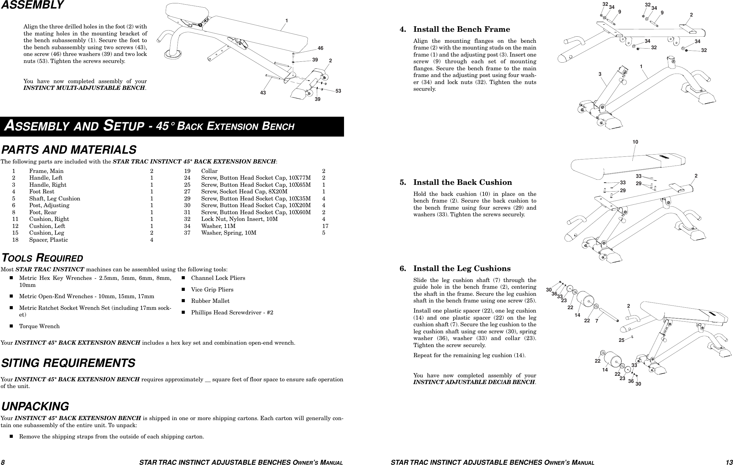 Page 8 of 10 - Star-Trac Star-Trac-Adjustable-Benches--Users-Manual- Adjustable_Benches_2up  Star-trac-adjustable-benches--users-manual