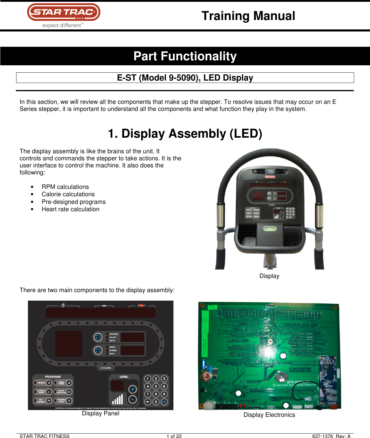 Maxi Trac User Guide.pdf Star Trac Treadmill Sep 90 Users Manual 637 1376A