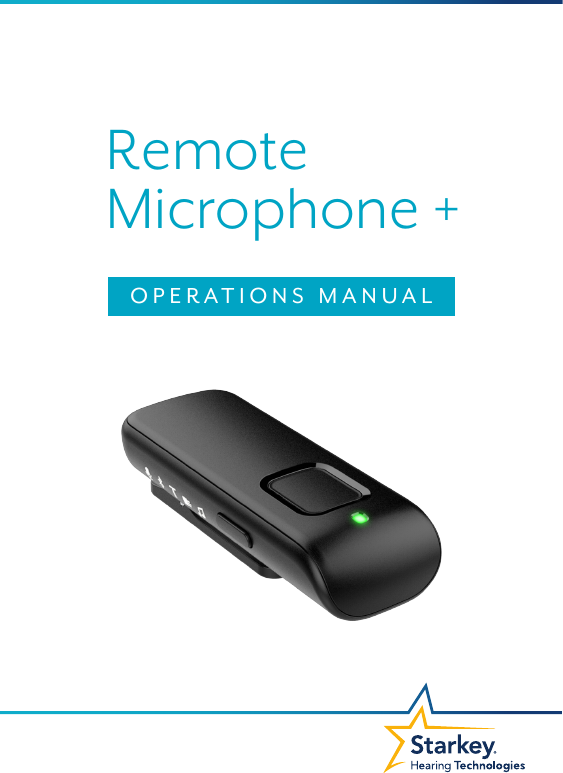 OPERATIONS MANUALMicrophone +Remote