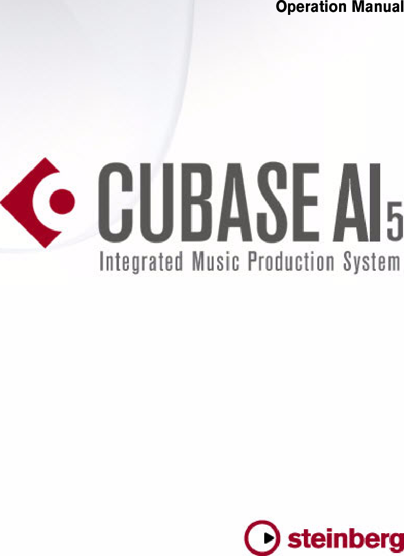 cubase 5 manuals