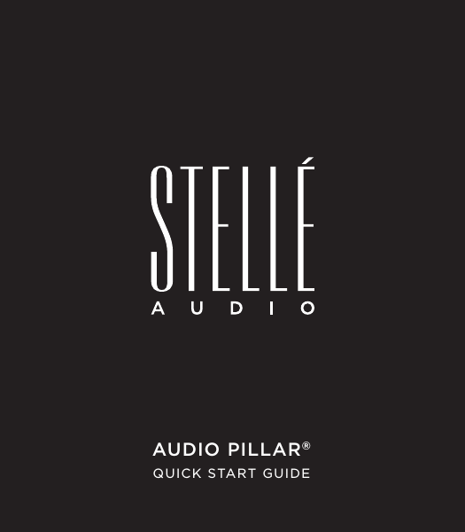 1AUDIO PILLAR&reg;QUICK START GUIDE