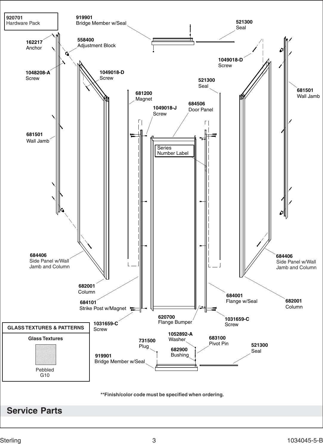 Page 3 of 12 - Sterling-Plumbing Sterling-Plumbing-Neo-Angle-Shower-Door-2200A-36-Users-Manual- No Job Name  Sterling-plumbing-neo-angle-shower-door-2200a-36-users-manual