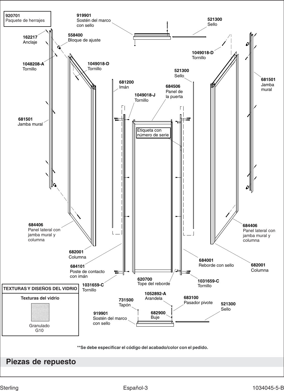 Page 9 of 12 - Sterling-Plumbing Sterling-Plumbing-Neo-Angle-Shower-Door-2200A-36-Users-Manual- No Job Name  Sterling-plumbing-neo-angle-shower-door-2200a-36-users-manual