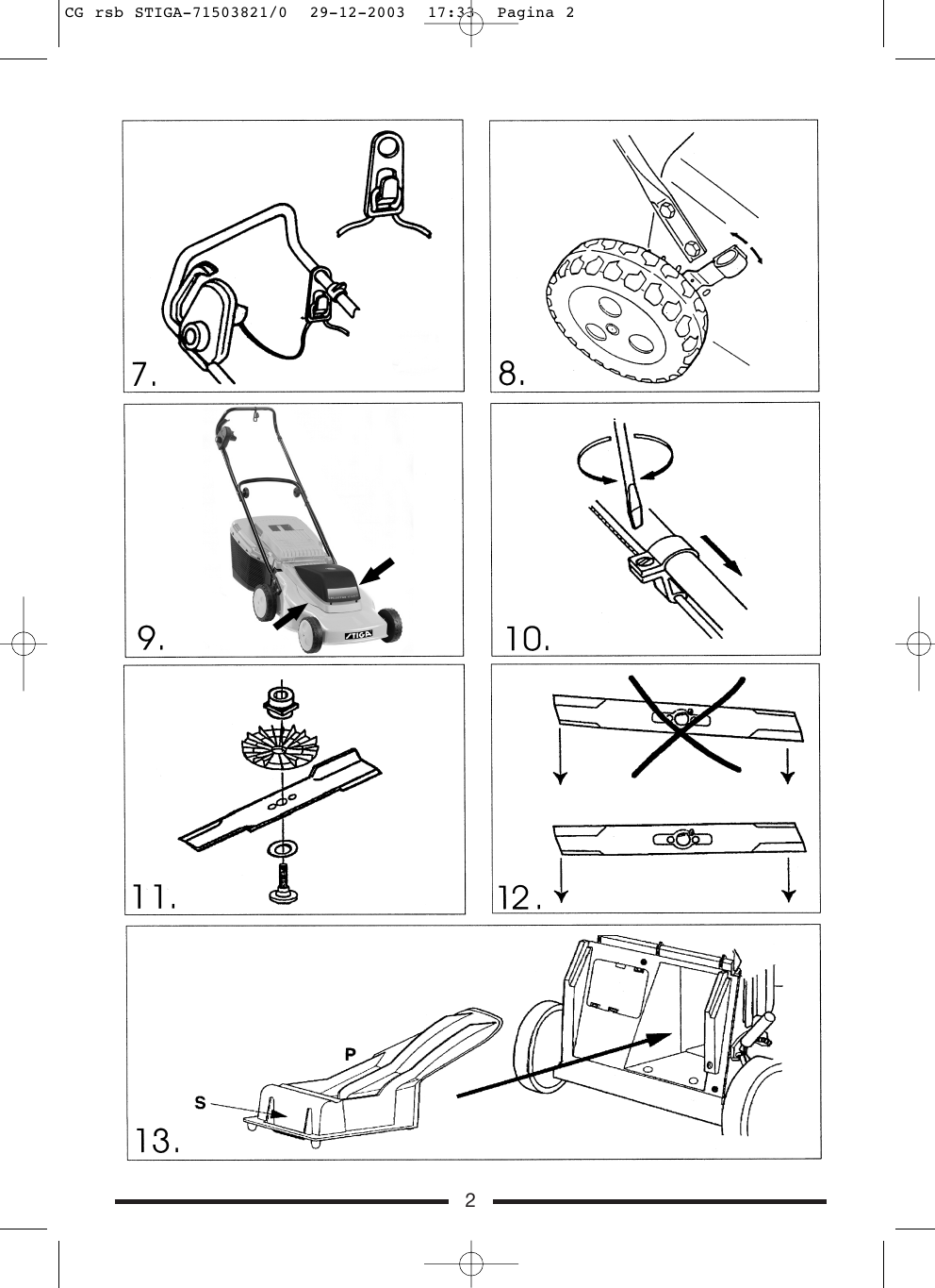 Page 3 of 8 - Stiga Stiga-Collector-45Combiel-Users-Manual- CG Rsb STIGA-71503821/0  Stiga-collector-45combiel-users-manual