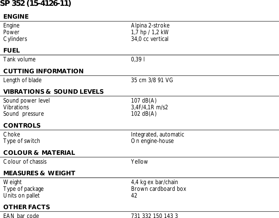 Page 2 of 2 - Stiga Stiga-Sp-352-Users-Manual-  Stiga-sp-352-users-manual