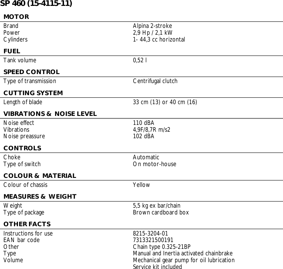 Page 2 of 2 - Stiga Stiga-Sp-460-Users-Manual- Stiga-sp-460-users-manual