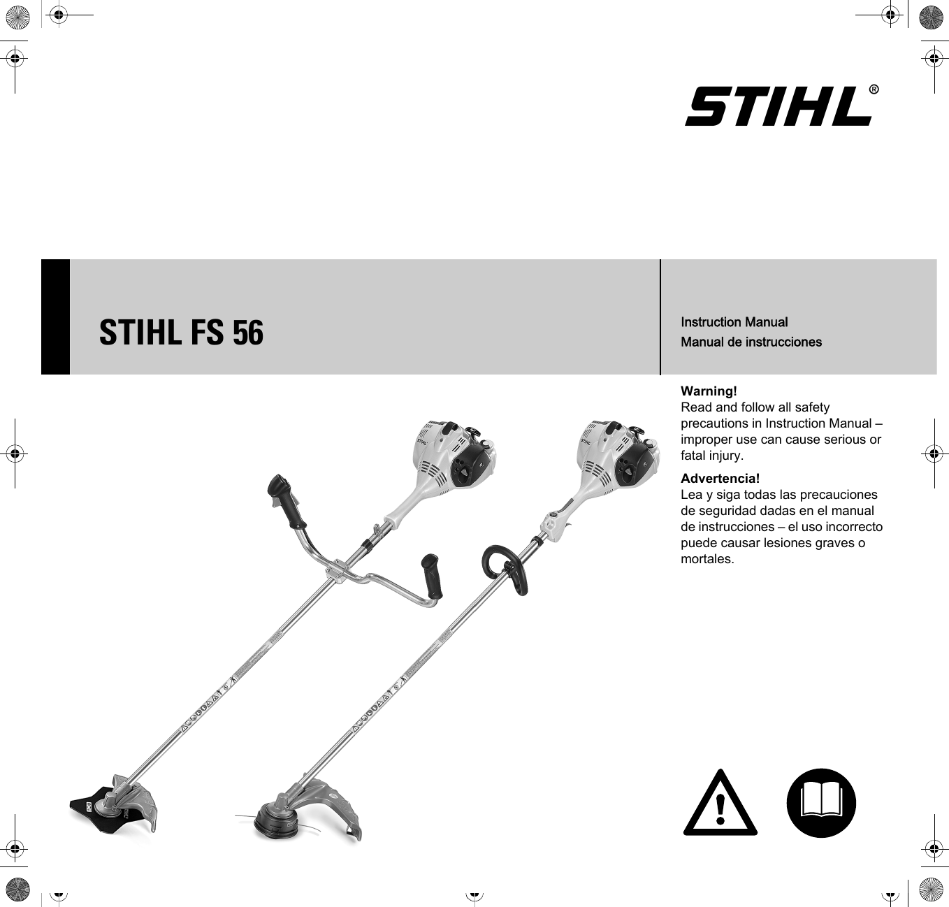Stihl Fs 56 56R 56C 56Rc Trimmer Instruction Manual 56/56R/56C/56RC