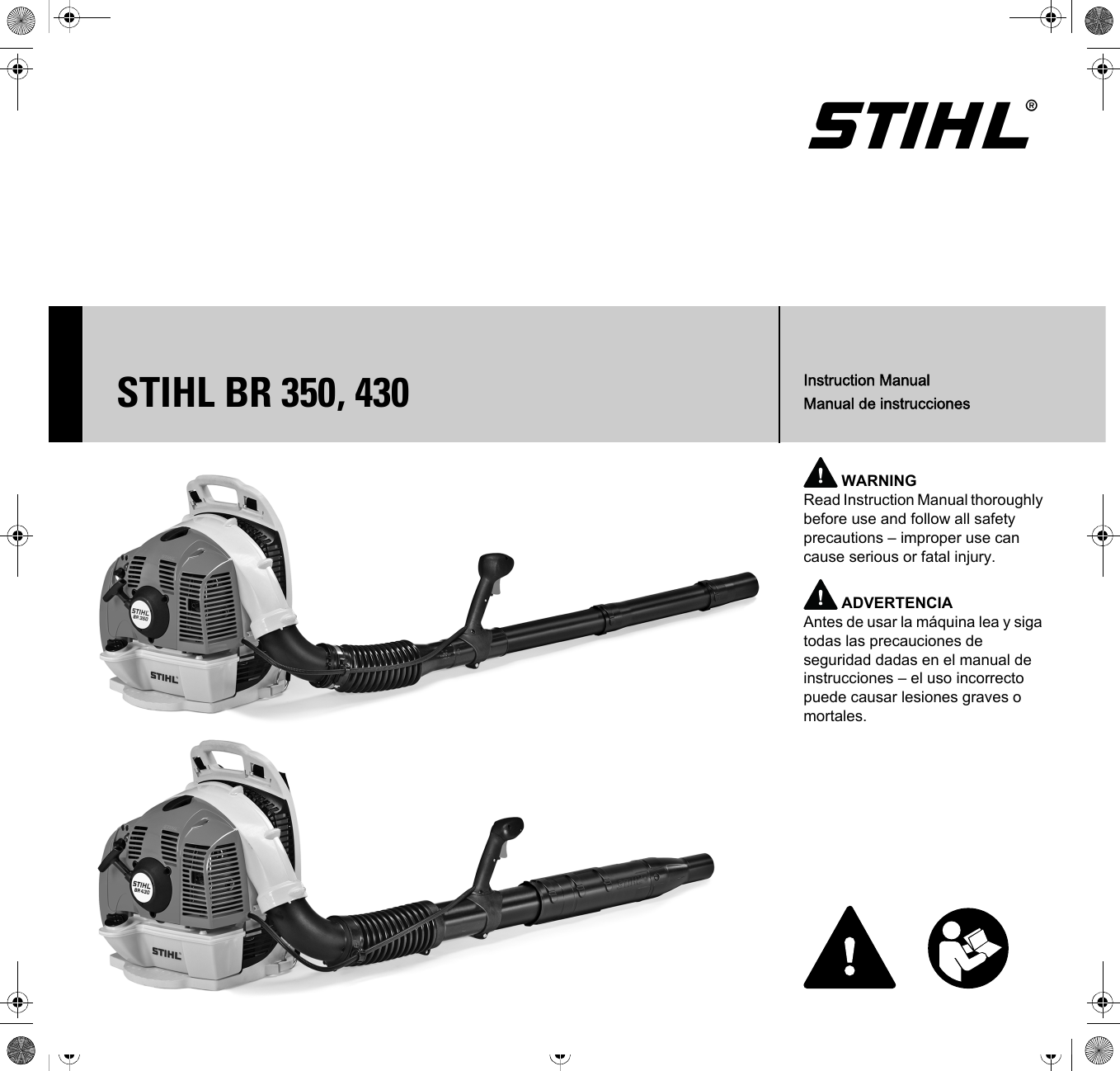 Stihl Br 350 Instruction Manual 350 430 Owners 9636