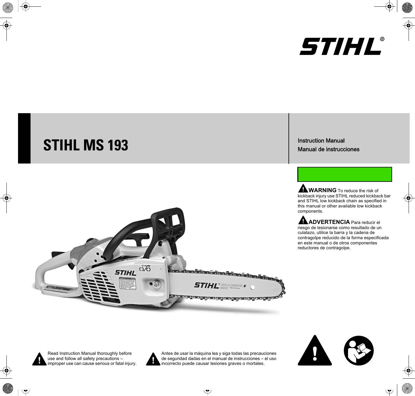  Ms 193 C E Instruction Manual Owners