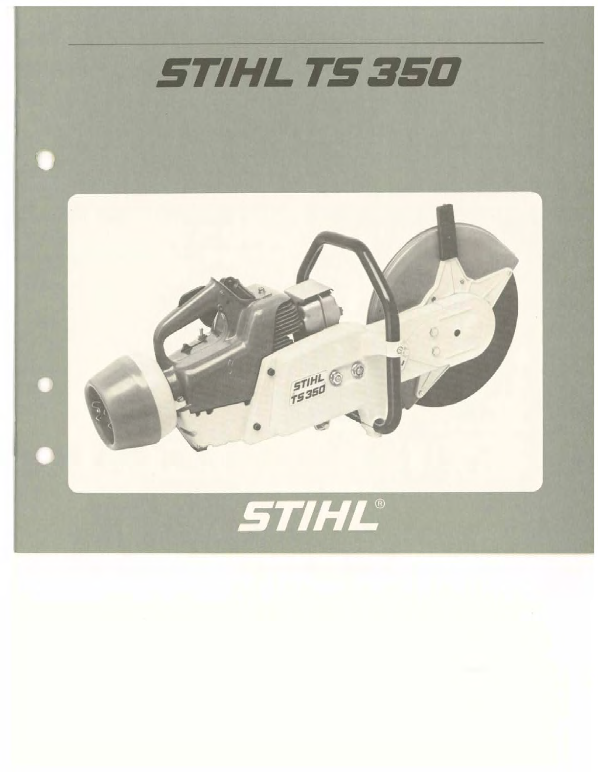 Stihl TS350 cutoff cut off saw exhaust muffler spark arrestor bolts 