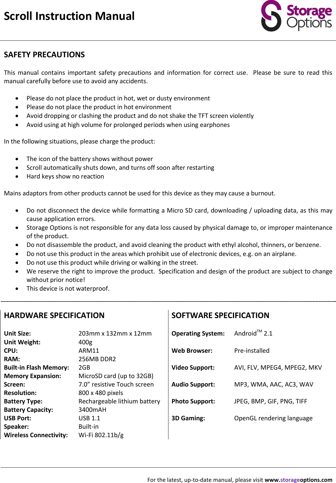 Page 11 of 12 - Storage-Options Storage-Options-51624-Instruction-Manual-  Storage-options-51624-instruction-manual