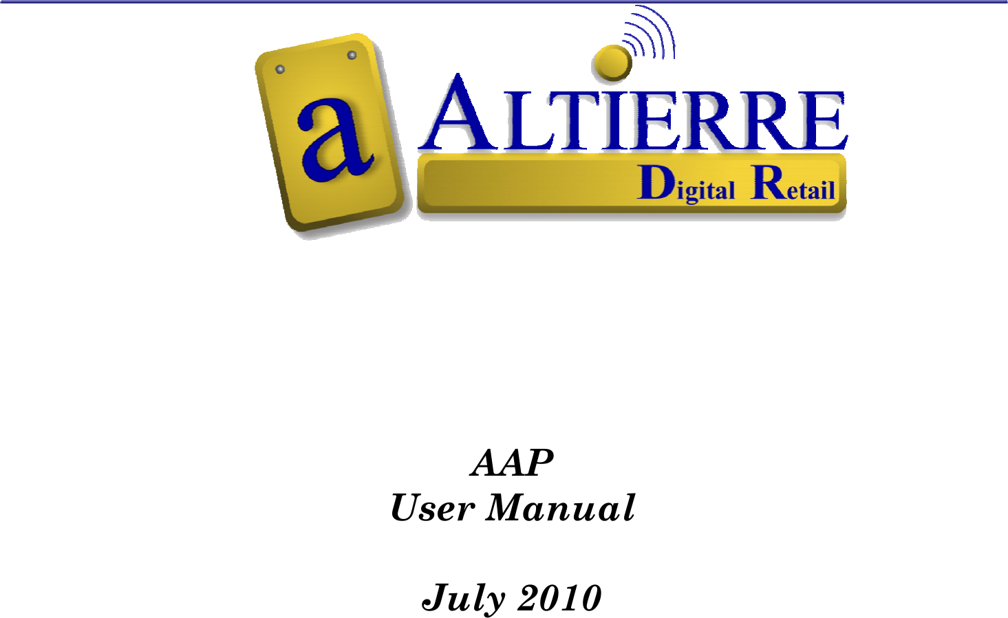        AAP  User Manual  July 2010   