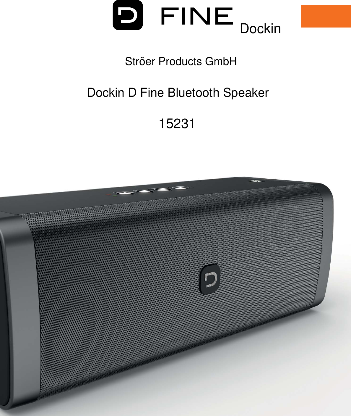 1FINEStröer Products GmbHDockin D Fine Bluetooth Speaker15231Dockin