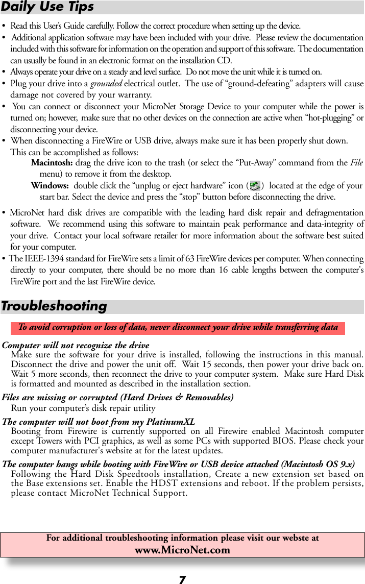 Page 7 of 8 - Structured-Cable-Products Structured-Cable-Products-Apple-Users-Manual- PlatinumXL Manual  Structured-cable-products-apple-users-manual