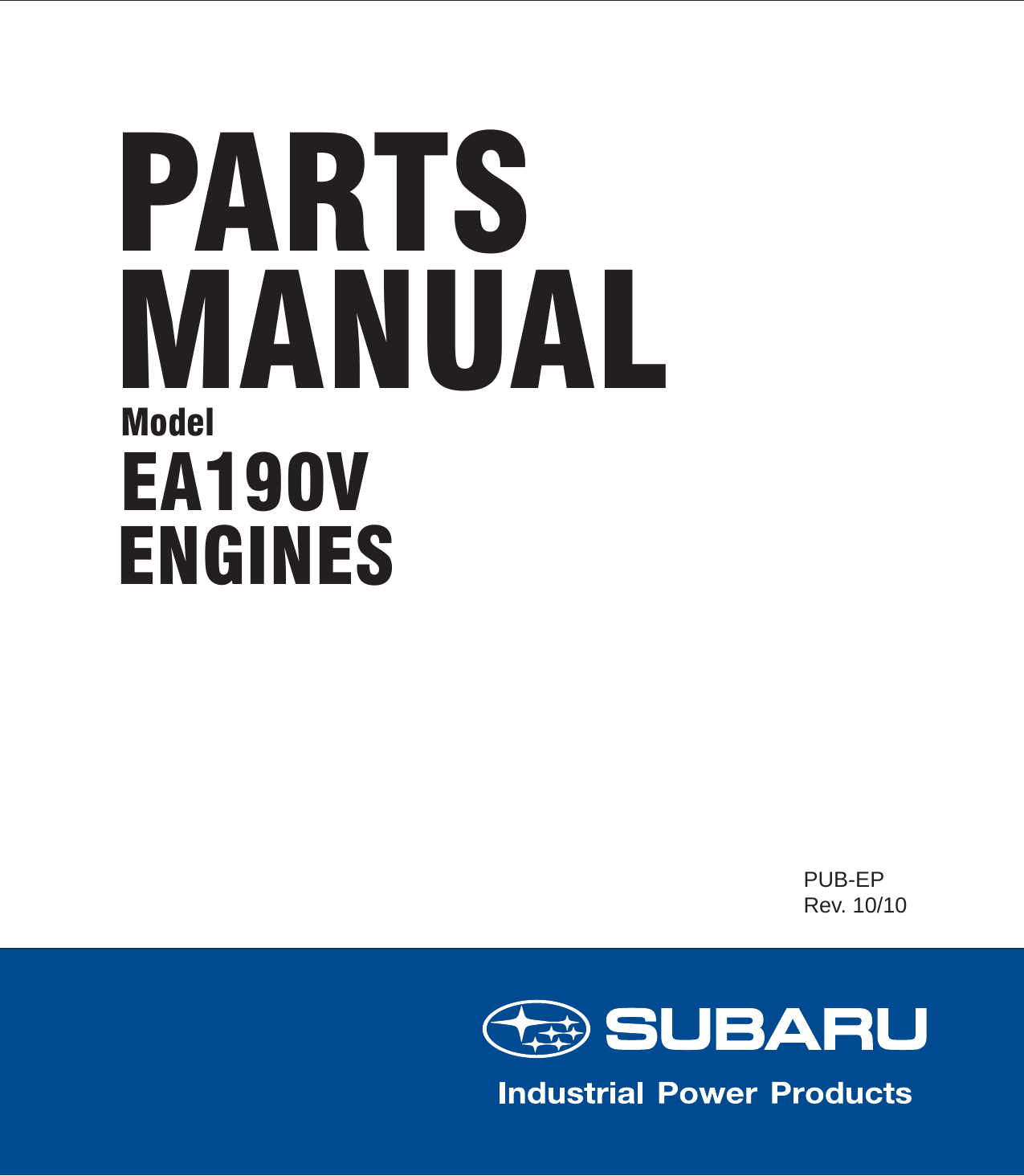 Subaru EA190V User Manual To The 414cdca0 fbf7 4bcc b897 90e3471ce61a