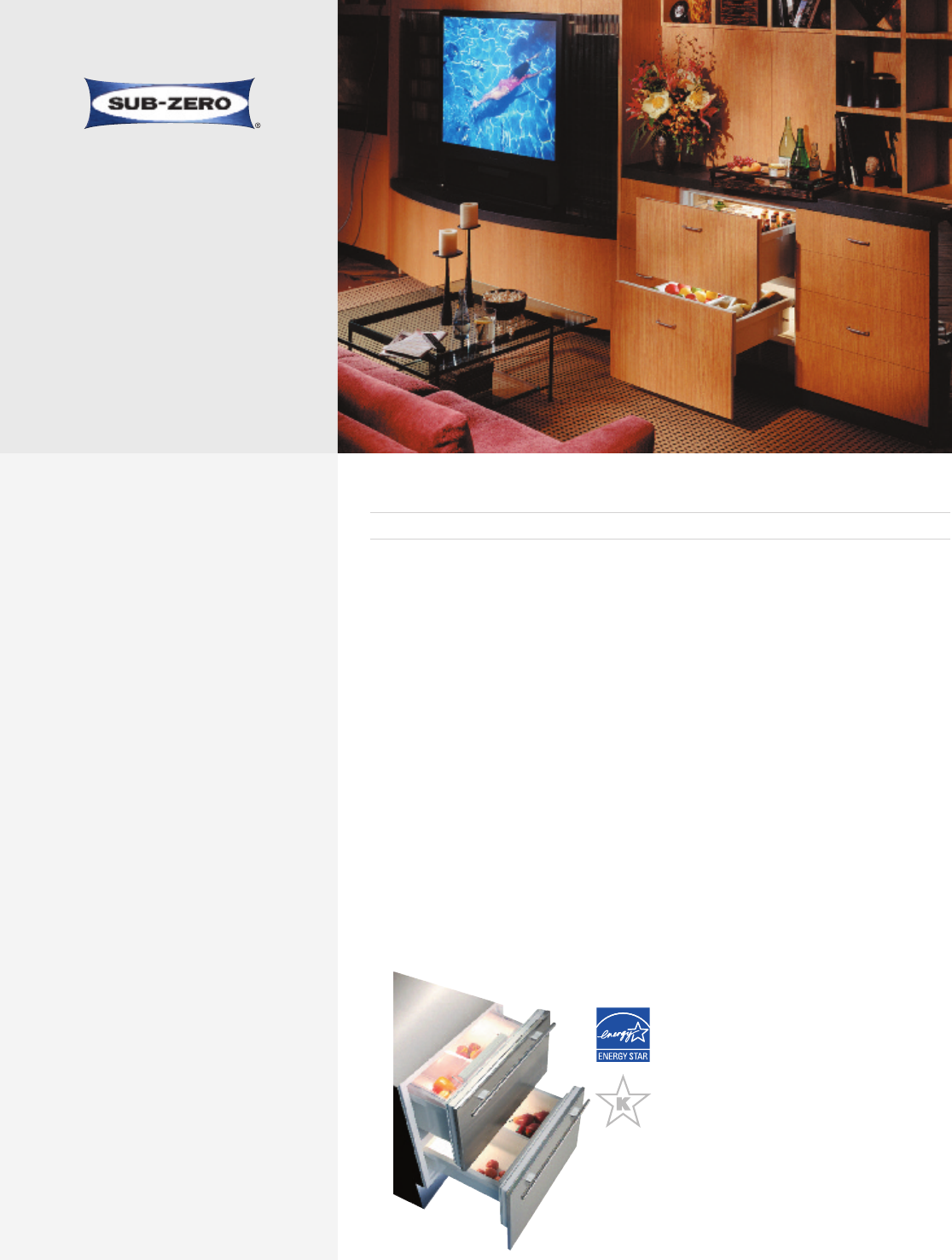 Subzero Wolf 700br Refrigerator Drawers Quick Reference Guide Qr 2