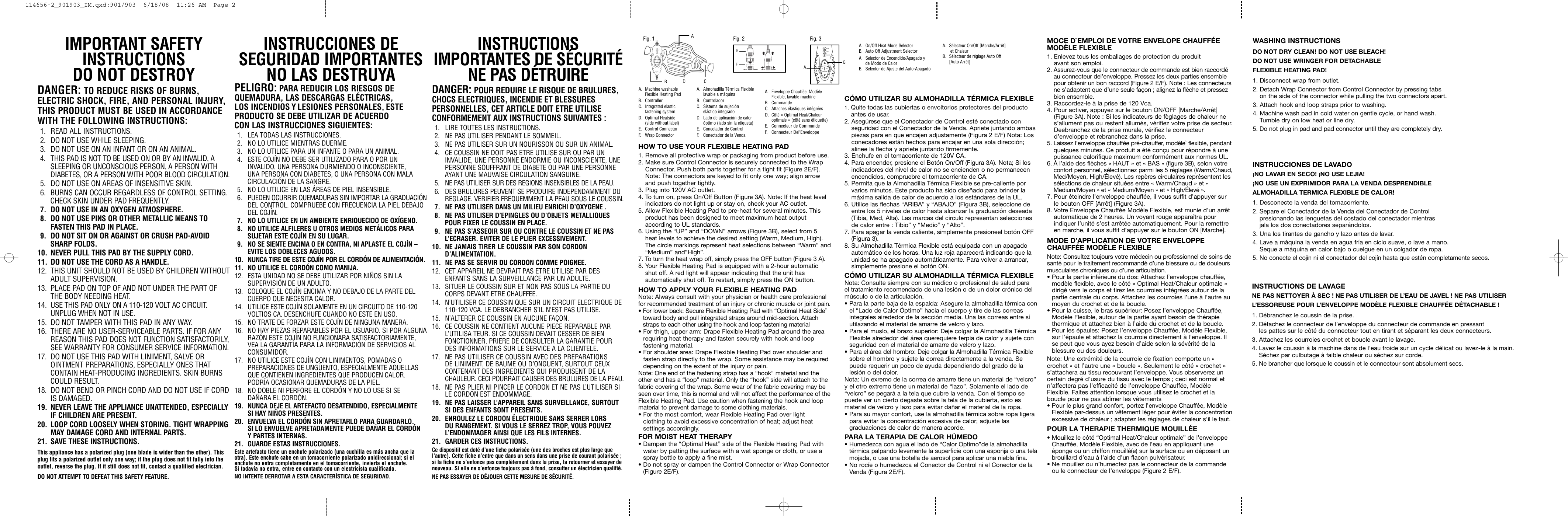 Page 2 of 2 - Sunbeam Sunbeam-000901-900-001-Instruction-Manual- 901/903  Sunbeam-000901-900-001-instruction-manual