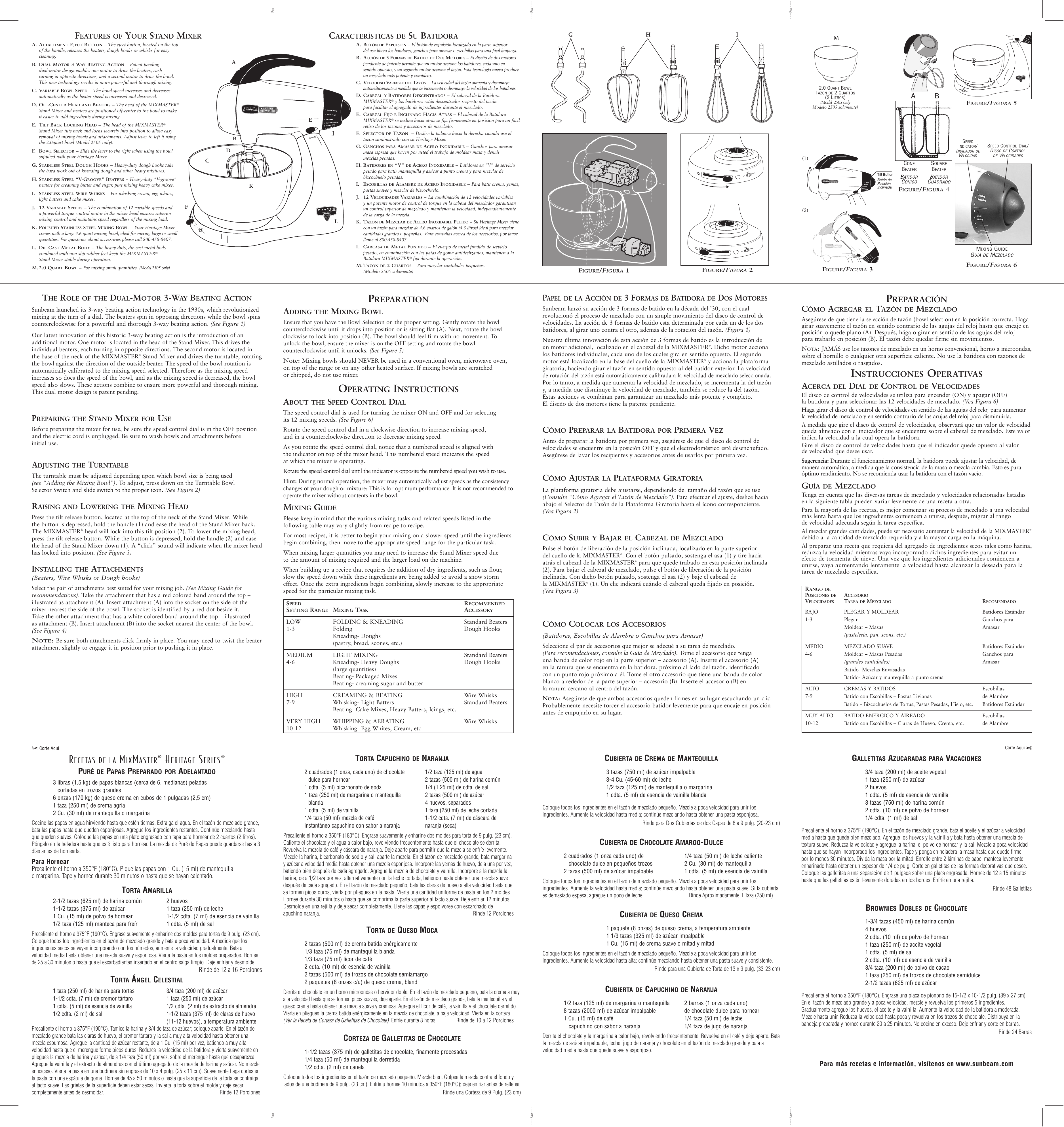 Page 2 of 2 - Sunbeam Sunbeam-2351-Users-Manual- 450_MixMaster_IM_RevC  Sunbeam-2351-users-manual