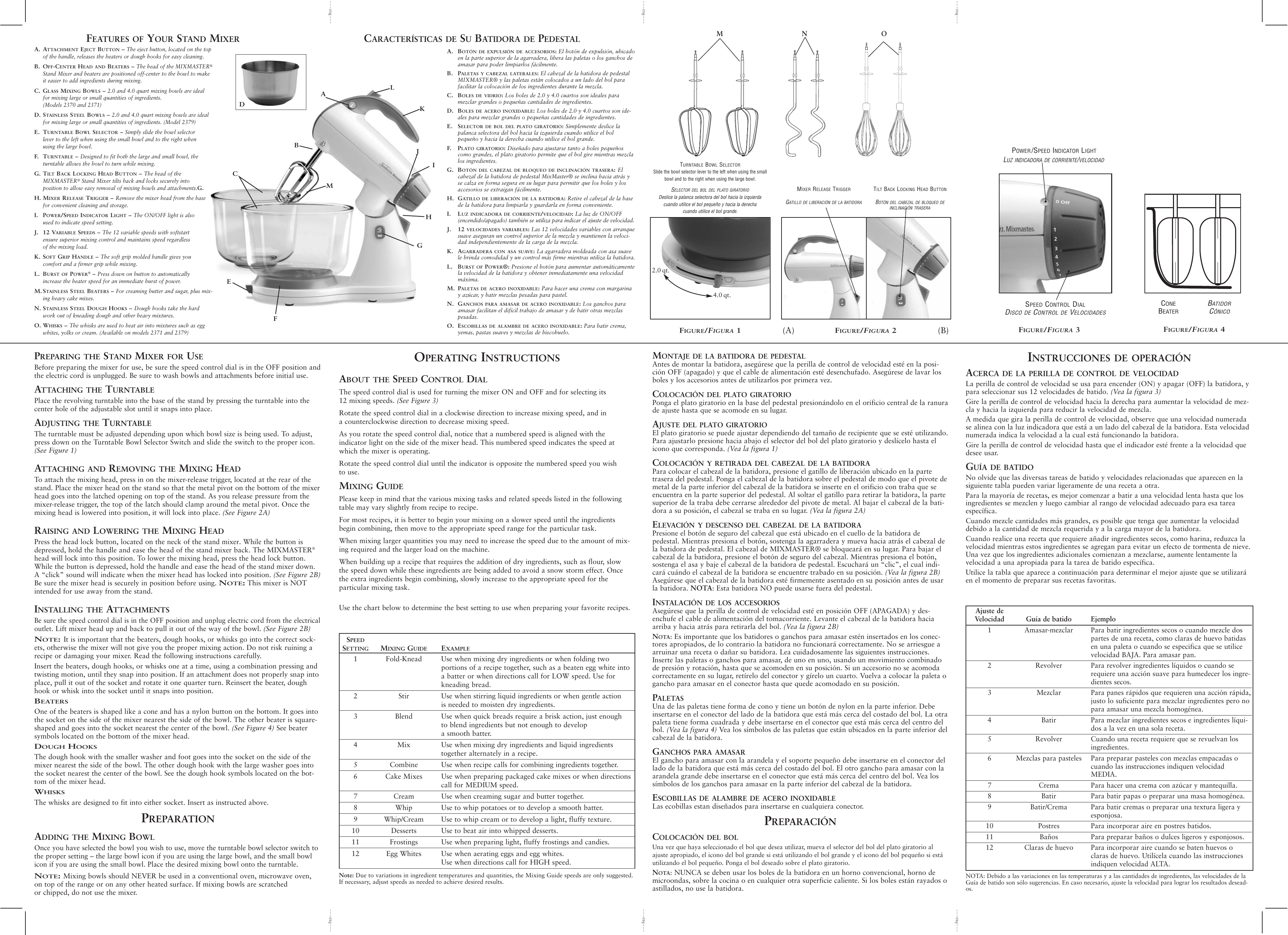 Page 2 of 2 - Sunbeam Sunbeam-2370-Users-Manual-  Sunbeam-2370-users-manual