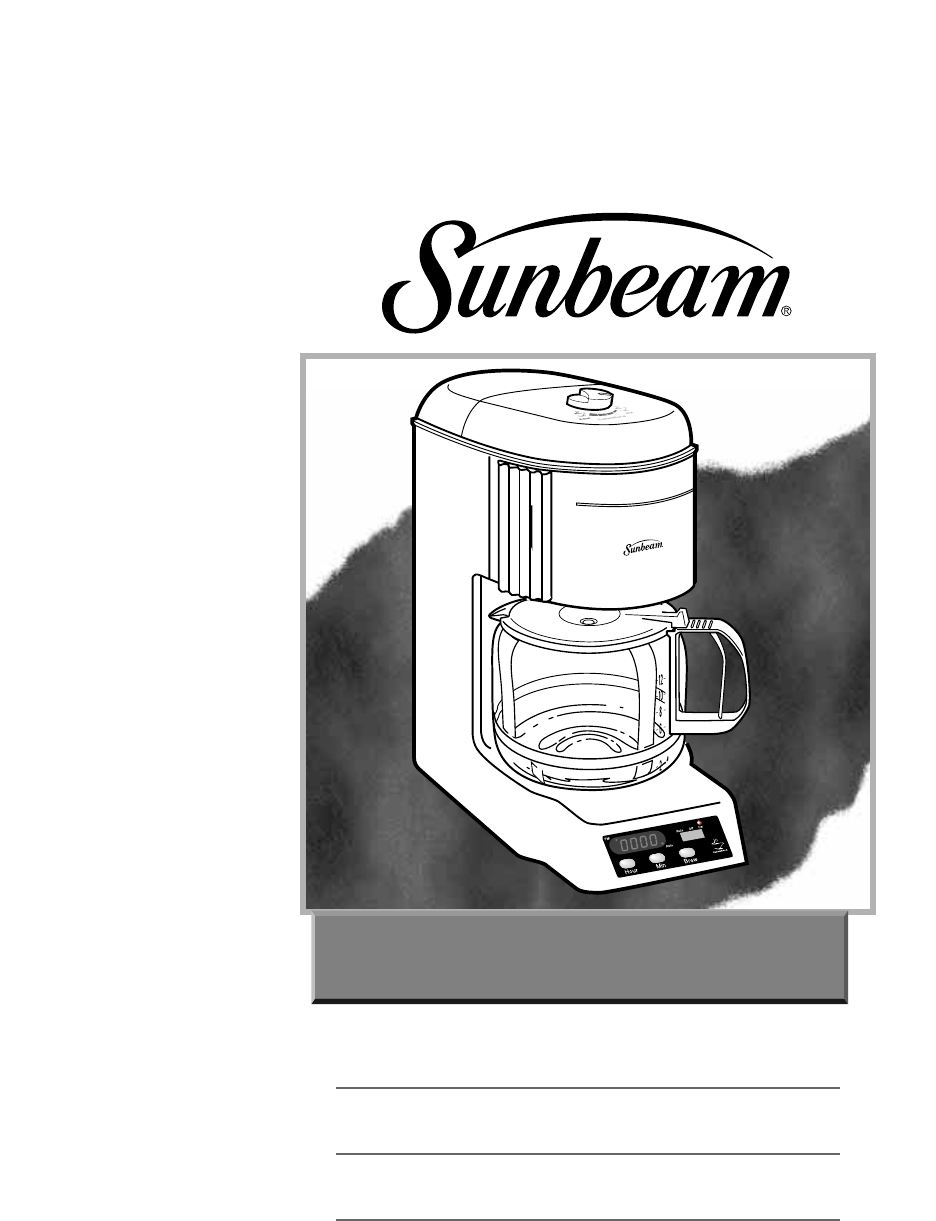 Sunbeam 32863281 Users Manual 3281 3286 IM Coffee