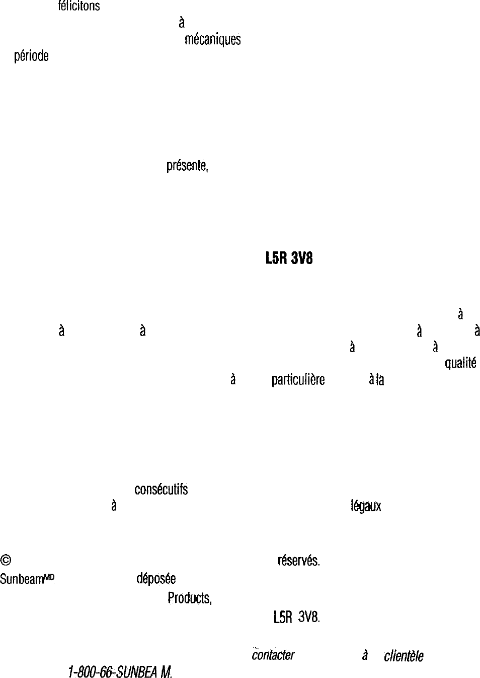 Sunbeam 4780 Users Manual ManualsLib Makes It Easy To Find Manuals Online!