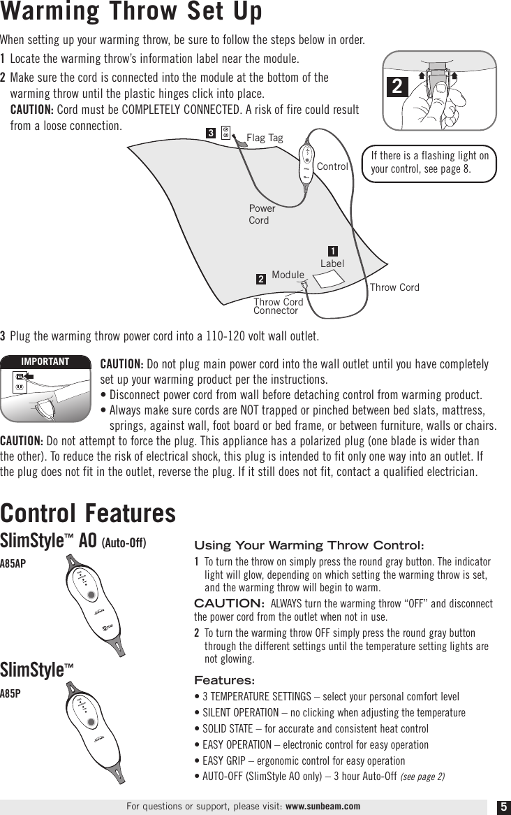 Page 7 of 12 - Sunbeam Sunbeam-Electric-Heater-Users-Manual-  Sunbeam-electric-heater-users-manual