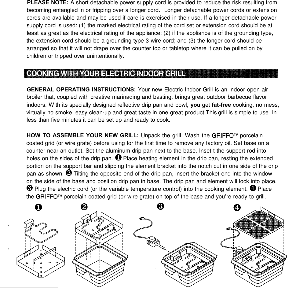 Page 3 of 8 - Sunbeam Sunbeam-Electric-Indoor-Grills-Users-Manual-  Sunbeam-electric-indoor-grills-users-manual