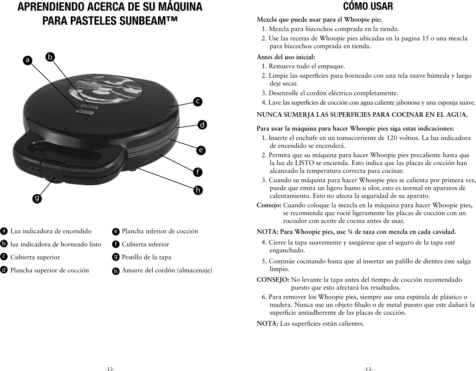 Page 7 of 10 - Sunbeam Sunbeam-Fpsbtrwp01-Instruction-Manual-  Sunbeam-fpsbtrwp01-instruction-manual