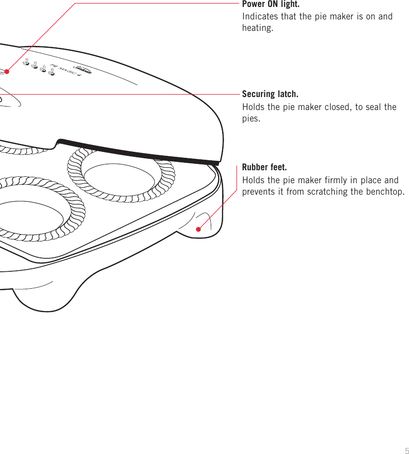 Page 5 of 12 - Sunbeam Sunbeam-Pie-Magic-4-Users-Manual- PM4400_IB  Sunbeam-pie-magic-4-users-manual