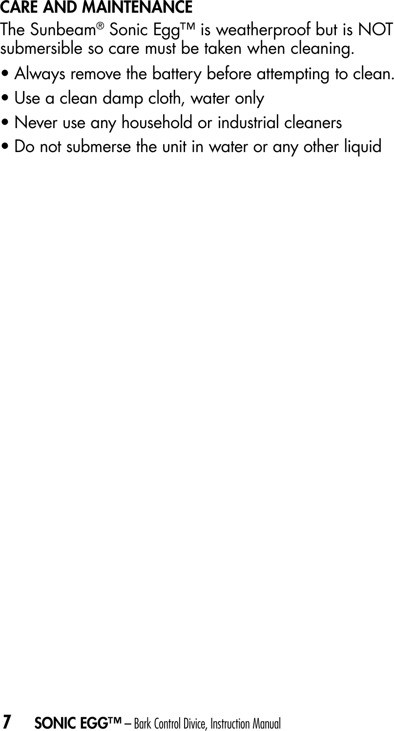 Page 8 of 11 - Sunbeam Sunbeam-Sbbcu1-Instruction-Manual-  Sunbeam-sbbcu1-instruction-manual