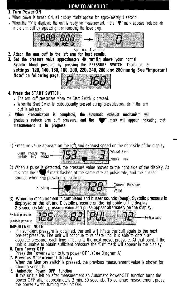 Page 8 of 12 - Sunbeam Sunbeam-Sunbeam-Blood-Pressure-Monitor-7652-Users-Manual-  Sunbeam-sunbeam-blood-pressure-monitor-7652-users-manual