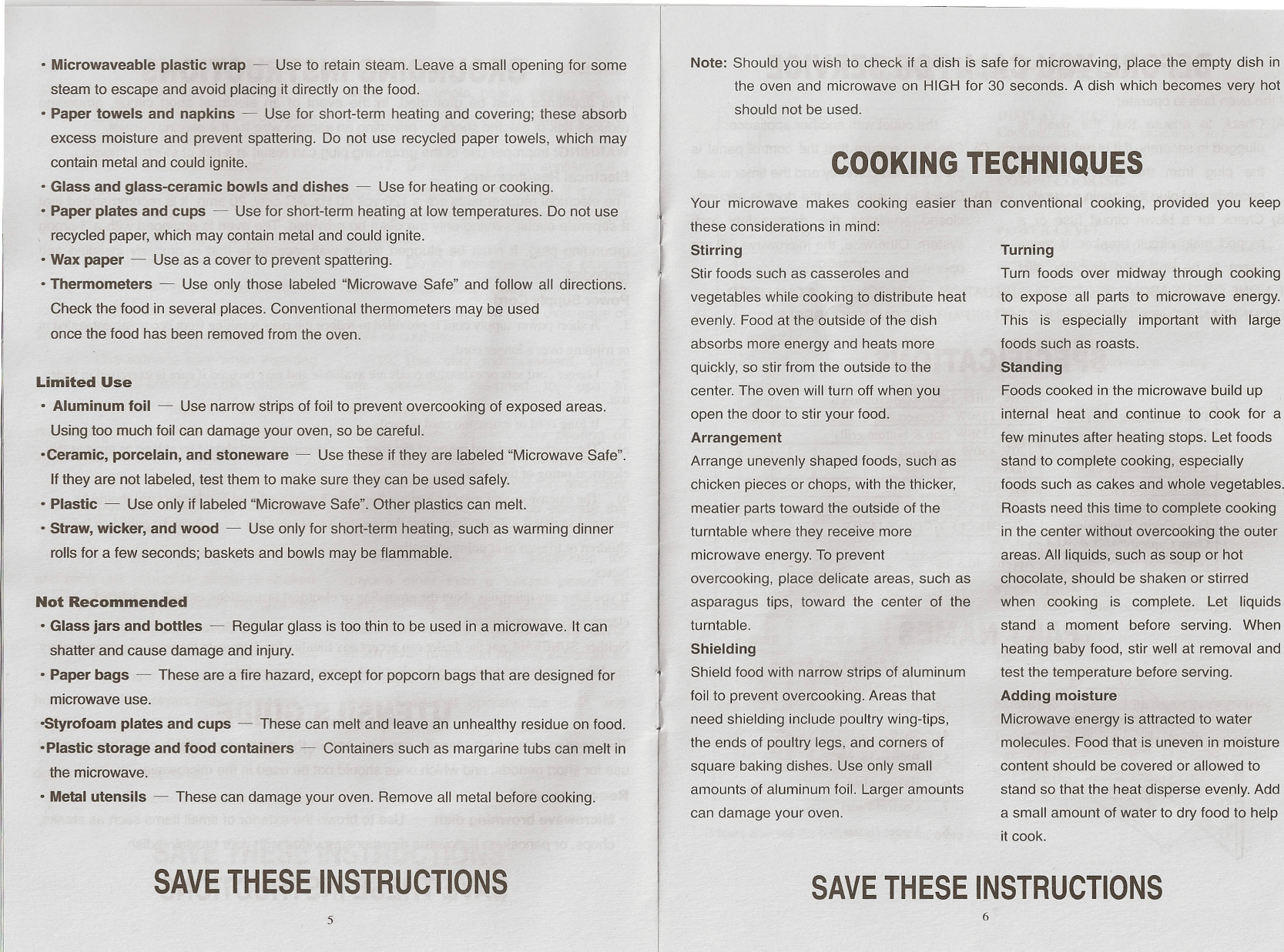 Page 4 of 8 - Sunbeam Sunbeam-Sunbeam-Microwave-Oven-Sb-22200-Users-Manual-  Sunbeam-sunbeam-microwave-oven-sb-22200-users-manual