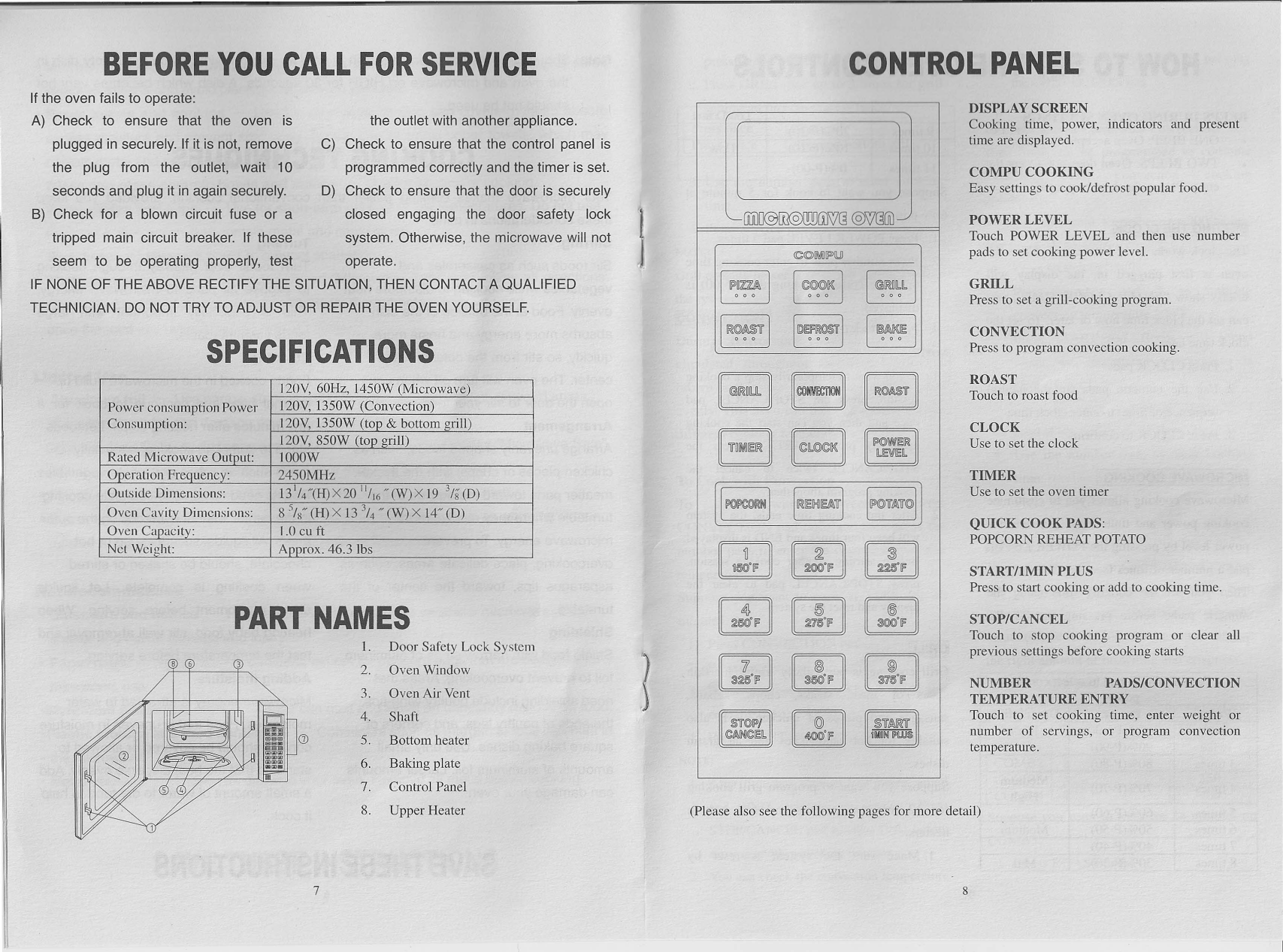 Page 5 of 8 - Sunbeam Sunbeam-Sunbeam-Microwave-Oven-Sb-22200-Users-Manual-  Sunbeam-sunbeam-microwave-oven-sb-22200-users-manual