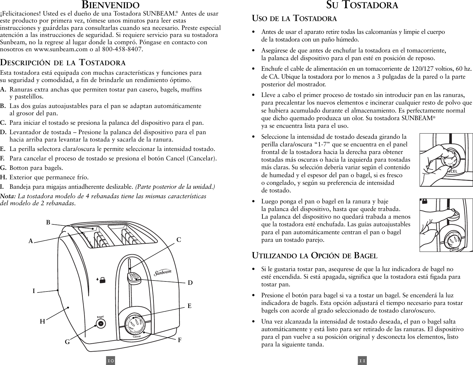 Page 6 of 7 - Sunbeam Sunbeam-Tssbtr2Sbk-2-Slice-And-4-Slice-Extra-Wide-Slot-Toaster-Instruction-Manual- 3822-23_118696_IM  Sunbeam-tssbtr2sbk-2-slice-and-4-slice-extra-wide-slot-toaster-instruction-manual