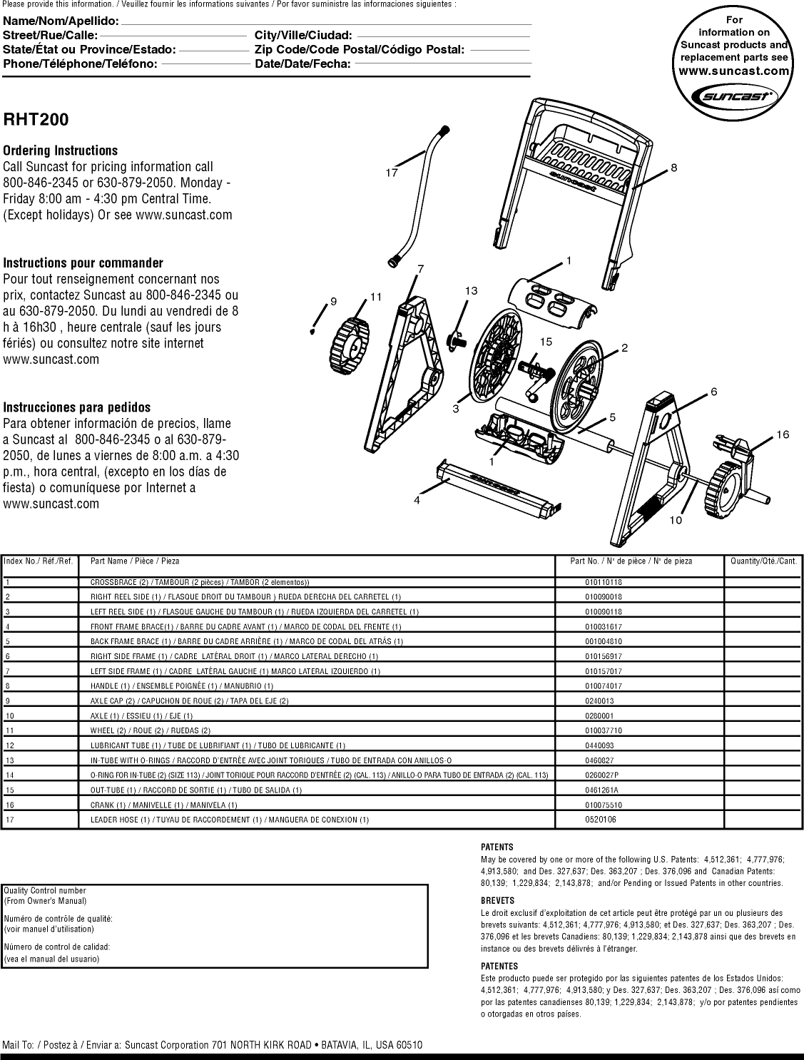 Page 8 of 8 - Suncast Suncast-Hosemobile-Rht200-Users-Manual-  Suncast-hosemobile-rht200-users-manual