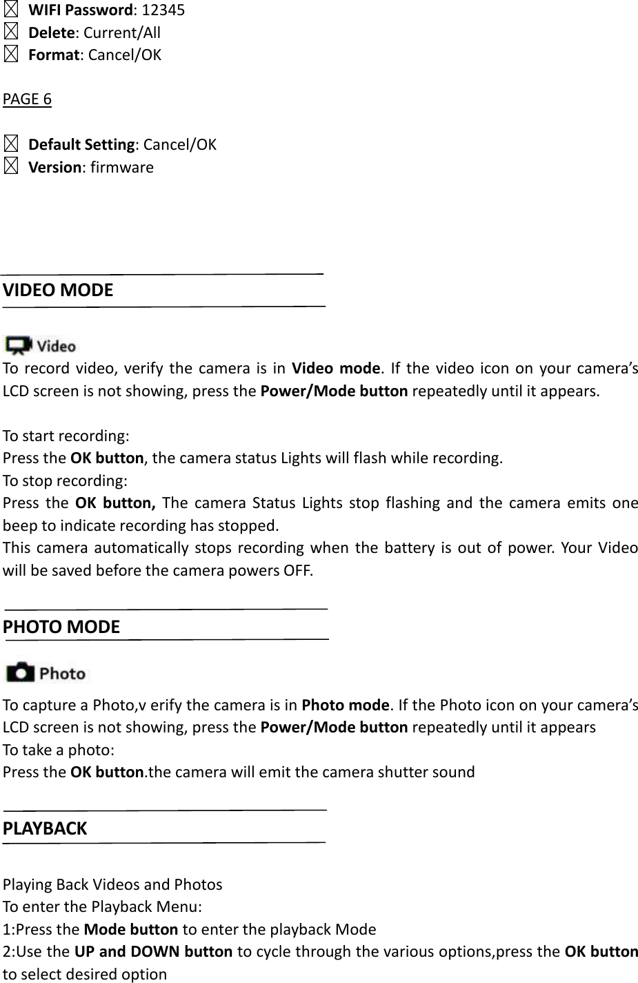 Page 5 of Sunco Electronic SO58 Action Camera User Manual GETTING STARTED