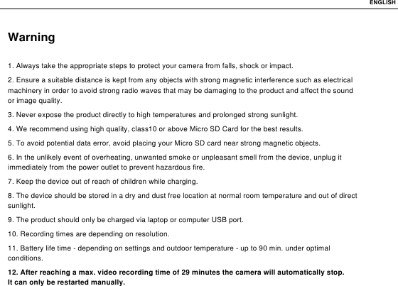 Page 2 of Sunco Electronic SO73 Action Camera User Manual  1