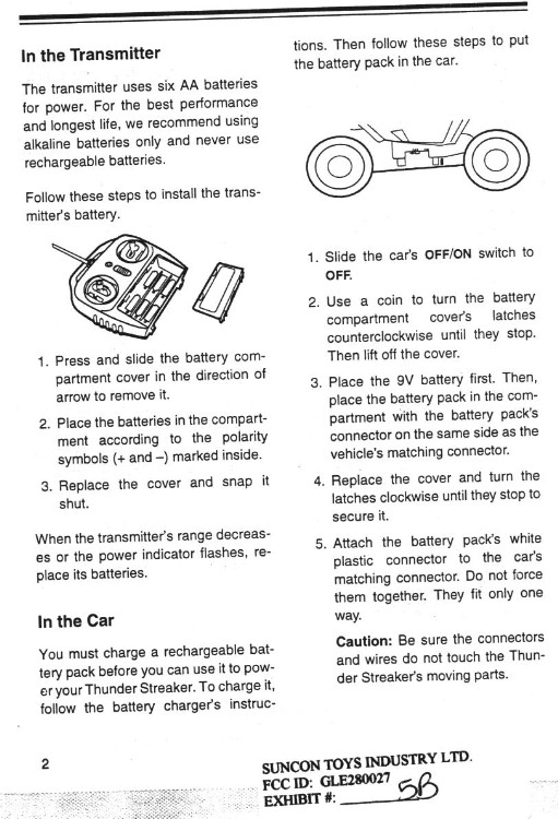 27 MHz R/C TRANSMITTER User Manual