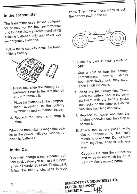 27 MHz R/C TRANSMITTER User Manual