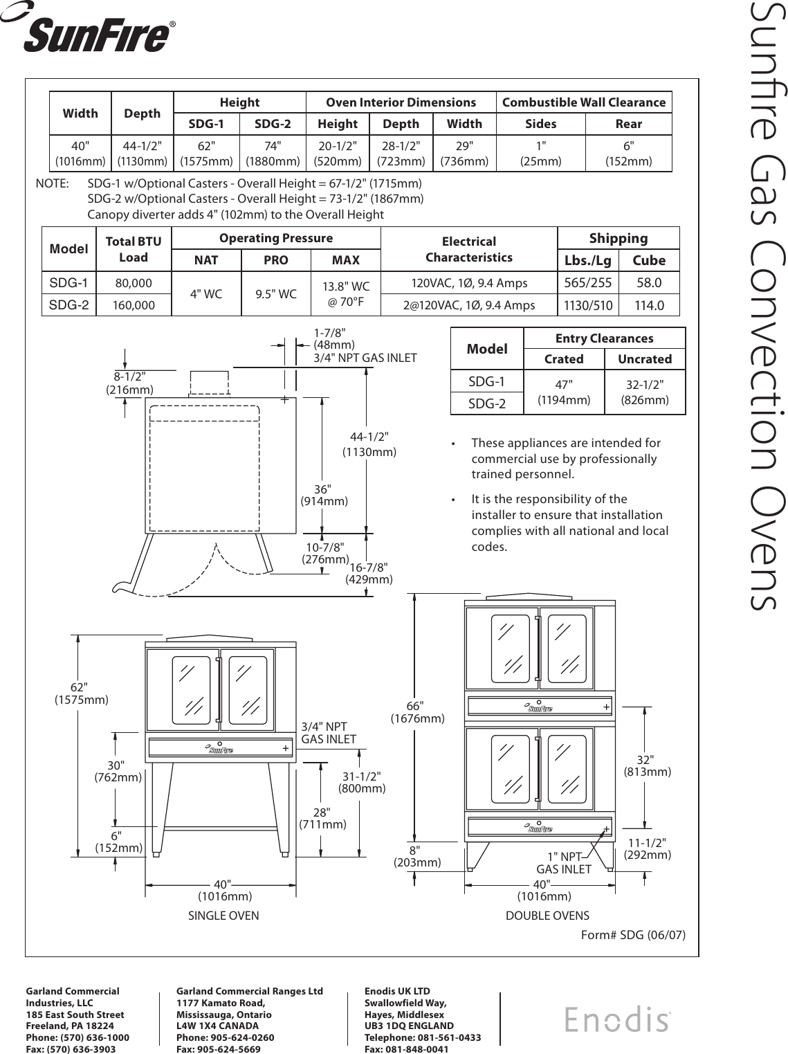 Page 2 of 2 - Sunfire Sunfire-Sdg-1-Users-Manual-  Sunfire-sdg-1-users-manual