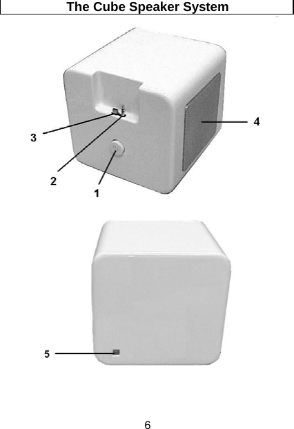 6 The Cube Speaker System   