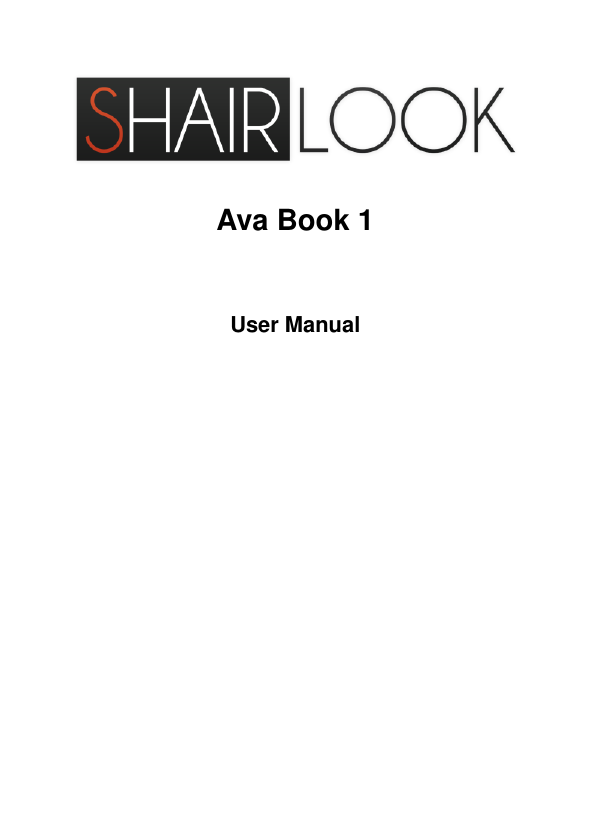     Ava Book 1                                User Manual   
