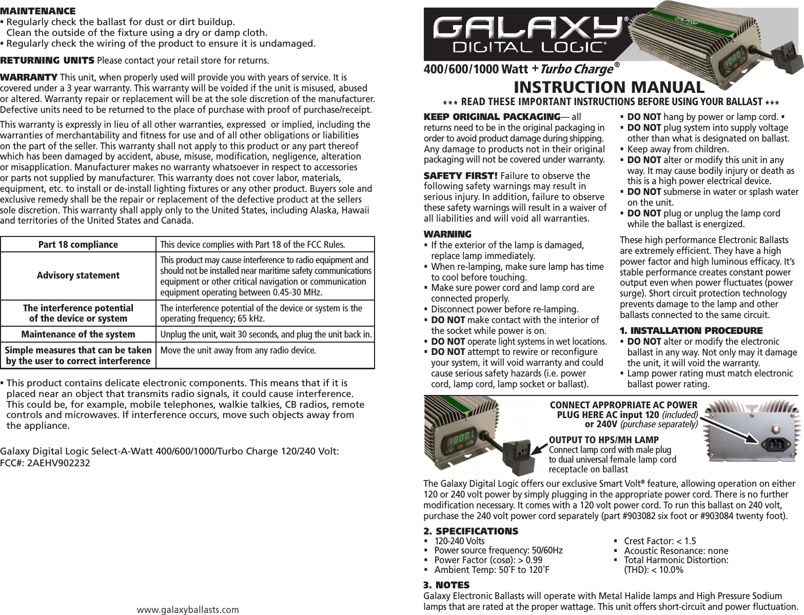 Sunlight Supply 902518 902518 User Manual