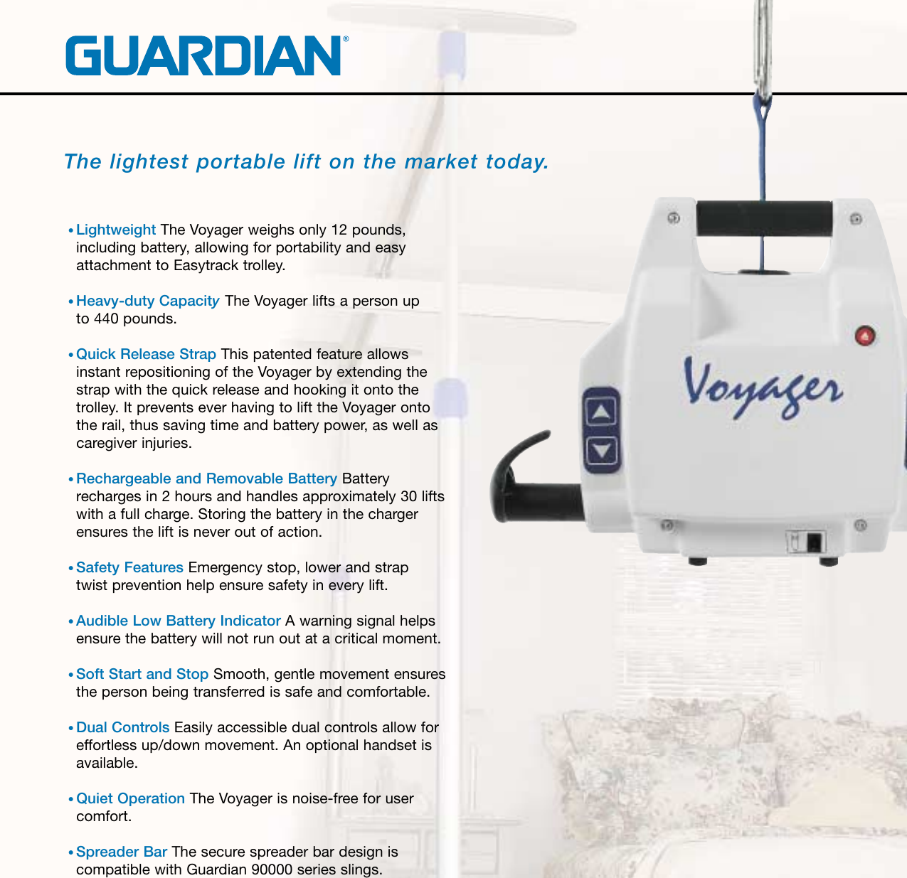 Sunrise Medical Voyager Portable Ceiling Lift System 98000 Users