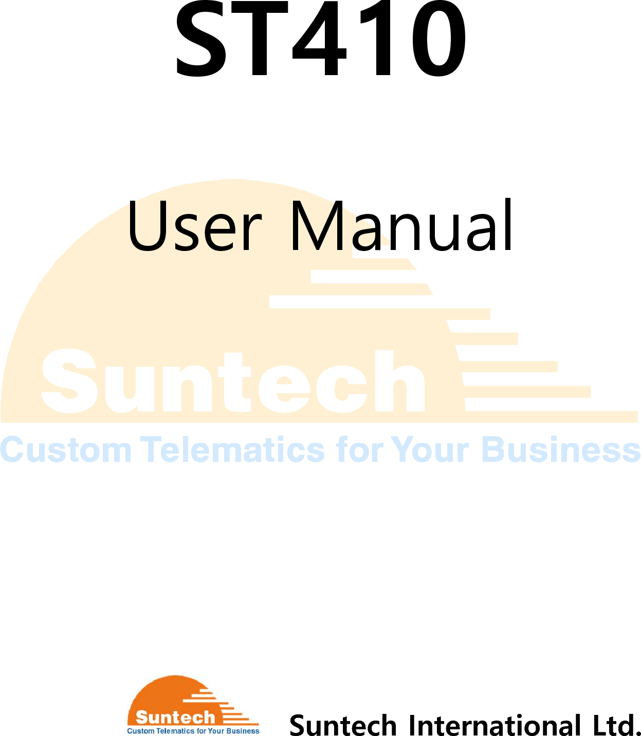 Suntech ST410 Telematics Device User Manual ST410