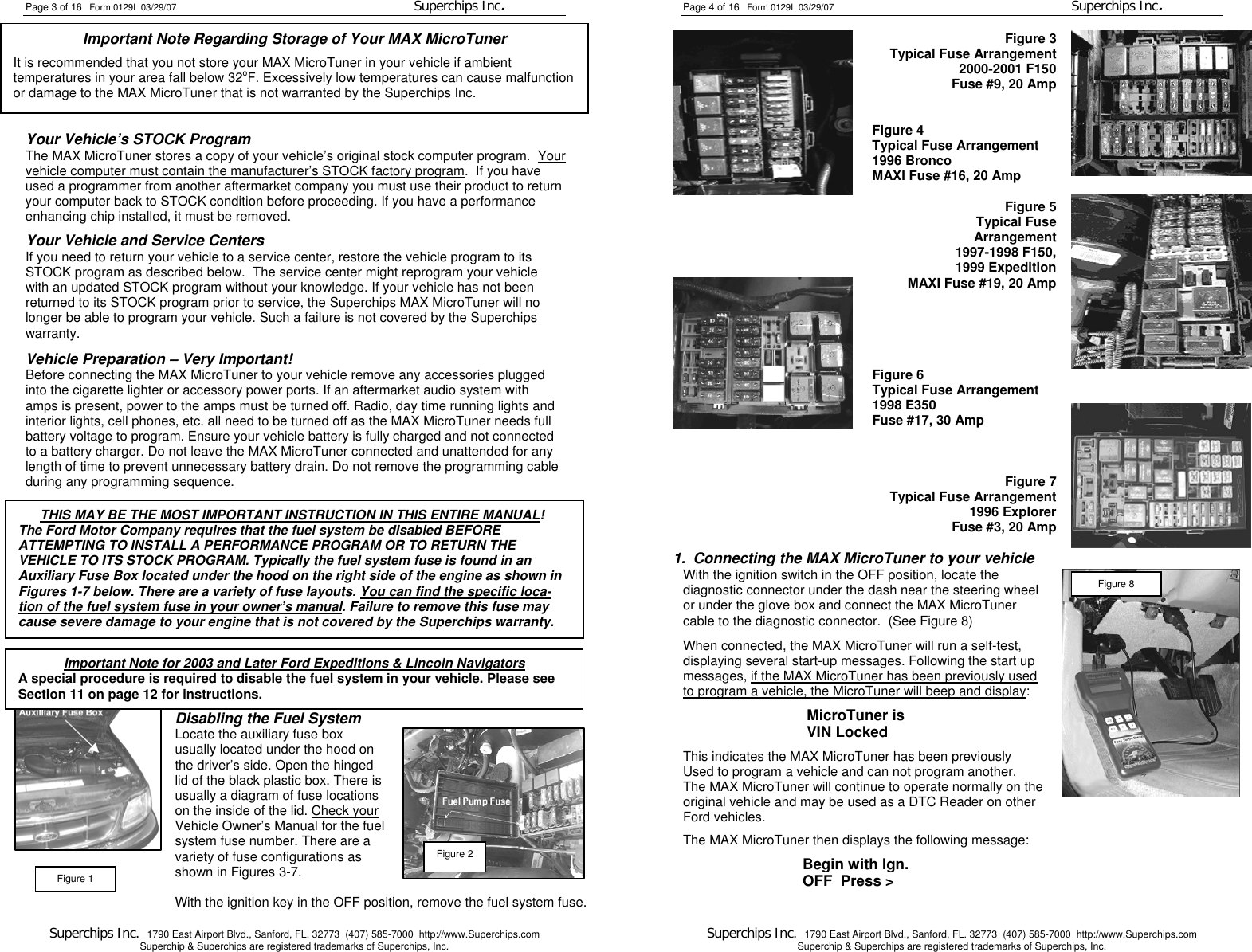 Page 2 of 8 - Superchips-Inc Superchips-Inc-Car-Stereo-System-1715-Maz-Users-Manual 0129L - Ford 1715 Manual Less DTC Codes