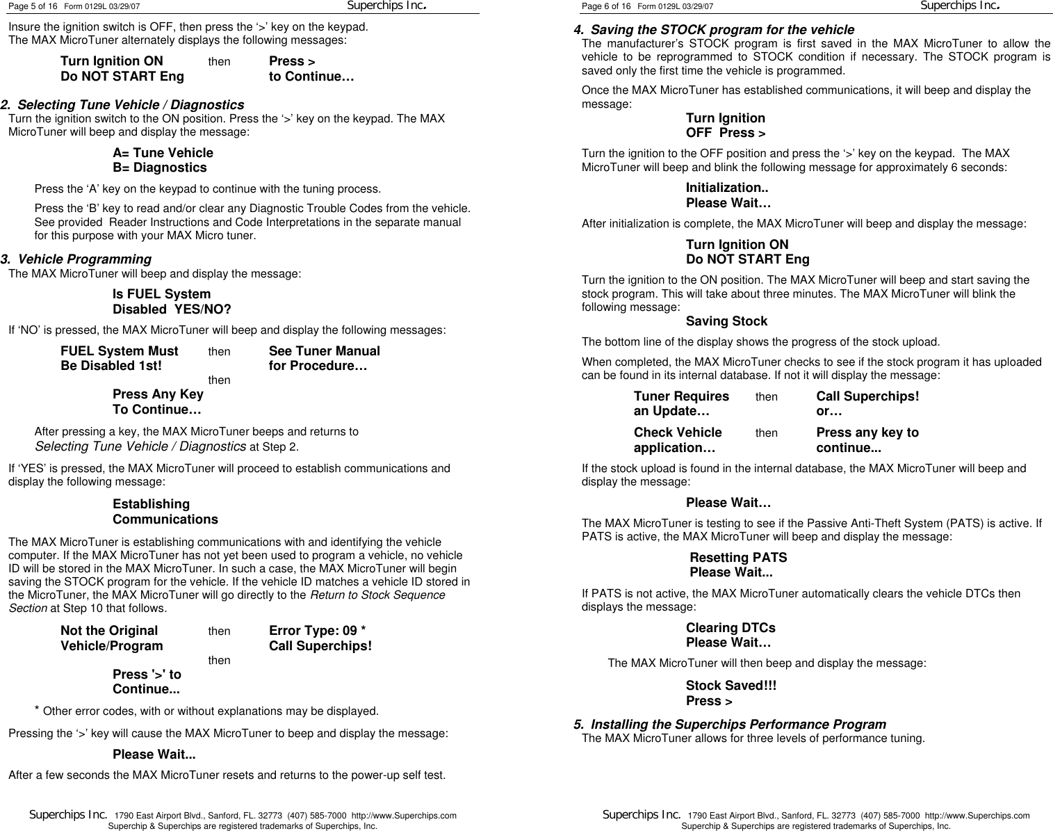 Page 3 of 8 - Superchips-Inc Superchips-Inc-Car-Stereo-System-1715-Maz-Users-Manual 0129L - Ford 1715 Manual Less DTC Codes